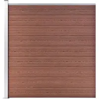 vidaXL Schutting 175x186 cm HKC bruin