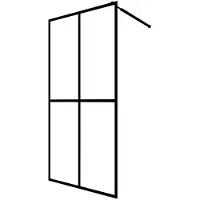 vidaXL Inloopdouchewand 118x190 cm mat gehard glas
