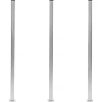 vidaXL Schuttingpalen 3 st 185 cm aluminium
