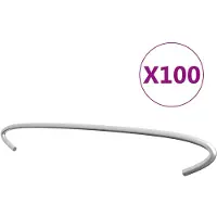vidaXL Gabionhaken 100 st 50 cm gegalvaniseerd staal