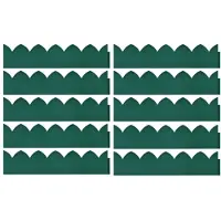 vidaXL Gazonranden 10 st 65x15 cm PP groen