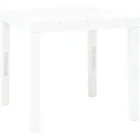 vidaXL Tuintafel 78x78x72 cm kunststof wit