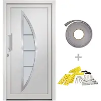 vidaXL Voordeur 98x190 cm wit