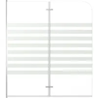 vidaXL Douchecabine, 120x140 cm, helder glas, met strepen