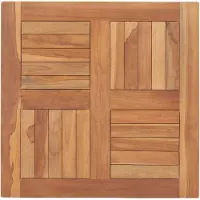 vidaXL Tafelblad 60x60x2,5 cm massief teakhout