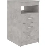 vidaXL Ladekast 40x50x76 cm bewerkt hout betongrijs