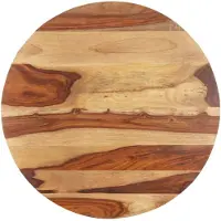 vidaXL Tafelblad rond 25-27 mm 80 cm massief acaciahout
