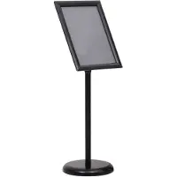 vidaXL Posterstandaard A3 aluminiumlegering zwart
