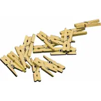 Haza 80x kleine gouden knijpertjes - Hobbydecoratieobject