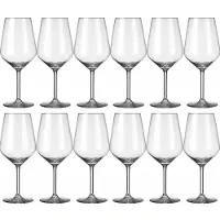 Royal Leerdam 18x Luxe witte wijn glazen 380 ml Carre - Wijnglazen