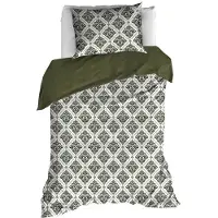 De Witte Lietaer Dekbedovertrek Byzantine Winter Moss Satijn-140 x 200 / 220 cm | 1-Persoons