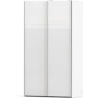 Ebuy24 Veto kledingkast A 2 deurs H220 cm x B122 cm wit, wit hoogglans.