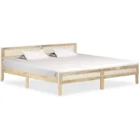 vidaXL Bedframe massief mangohout 200 cm