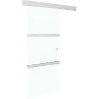 vidaXL Schuifdeur met zachte stops 76x205 cm ESG-glas en aluminium