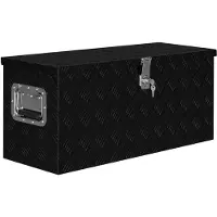 vidaXL Aluminiumkist, 80x30x35 cm, zwart