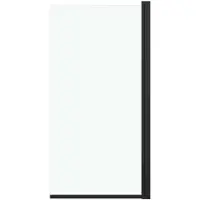 vidaXL Douchewand 68x130 cm ESG zwart