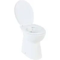vidaXL Randloos Toilet 7 cm extra hoogte soft-close keramiek wit