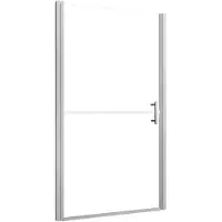 vidaXL Douchedeur mat 81x195 cm gehard glas