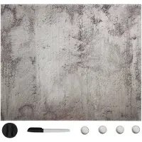 vidaXL Magneetbord wandmontage 60x60 cm glas