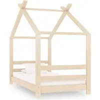 vidaXL Kinderbedframe massief grenenhout 70x140 cm