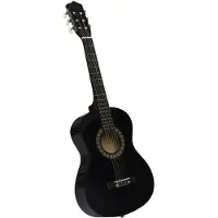 vidaXL Gitaar klassiek beginner en kinderen 1/2 34" zwart