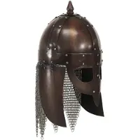 vidaXL Vikinghelm replica LARP staal koperkleurig