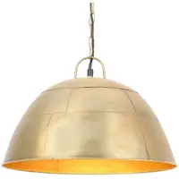 vidaXL Hanglamp industrieel vintage rond 25 W E27 41 cm messingkleurig
