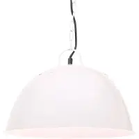 vidaXL Hanglamp, vintage, industriestijl, 25W, wit, rond, 41 cm, E27