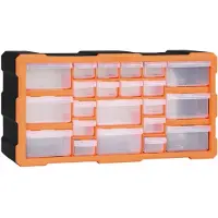 vidaXL Organiser met 22 lades 49x16x25,5 cm