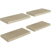 vidaXL Wandschappen zwevend 4 st 50x23x3,8 cm MDF eikenkleurig