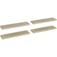 vidaXL Wandschappen zwevend 4 st 90x23,5x3,8 cm MDF eikenkleurig