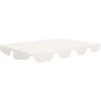 vidaXL Vervangingsluifel voor schommelbank 150/130x105/70 cm wit