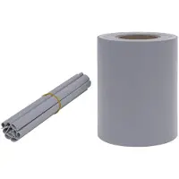 vidaXL Tuinscherm 35x0,19 m PVC mat lichtgrijs
