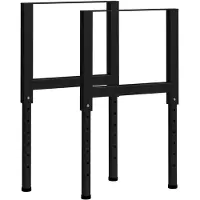 vidaXL Werkbankframes verstelbaar 2 st 55x(69-95,5) cm metaal zwart