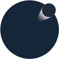 vidaXL Zwembadfolie solar drijvend 300 cm PE zwart en blauw