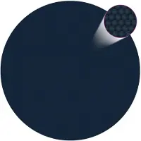 vidaXL Zwembadfolie solar drijvend 455 cm PE zwart en blauw