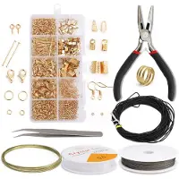 FLOKOO Sieraden Maken Starter Set - Goud - DIY Zelf Sieraden - 850-delig