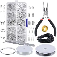 FLOKOO Sieraden Maken Starter Set - Zilver - DIY Zelf Sieraden - 850-delig