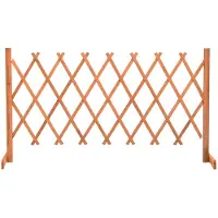 vidaXL Tuinlatwerk 150x80 cm massief vurenhout oranje