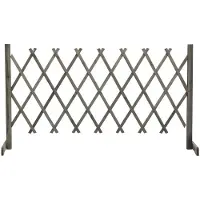 vidaXL Tuinlatwerk 150x80 cm massief vurenhout grijs
