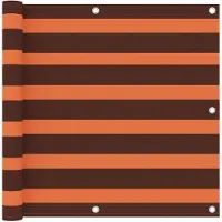 vidaXL Balkonscherm 90x300 cm oxford stof oranje en bruin