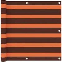 Super Merchant Balkonscherm 90x500 cm oxford stof oranje en bruin