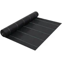 vidaXL Worteldoek 1x100 m PP zwart