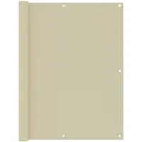 vidaXL Balkonscherm 120x600 cm oxford stof crème
