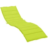vidaXL Ligbedkussen 200x60x3 cm oxford stof heldergroen