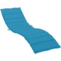 vidaXL Ligbedkussen 200x50x3cm oxford stof blauw