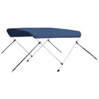 vidaXL Biminitop 2-boogs 180x150x110 cm marineblauw