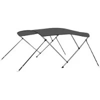 vidaXL Biminitop 3-boogs 183x160x137 cm antracietkleurig