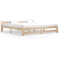 vidaXL Bedframe massief grenenhout 200x200 cm