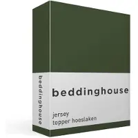 Beddinghouse - Jersey - Topper Hoeslaken - 160x220 cm - Donker groen